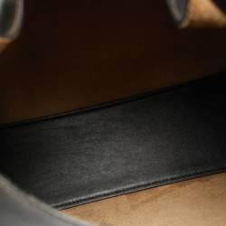 Pre Owned حقيبة كتف كوتش بروكلين 39 جلد بني/أسود مظلل