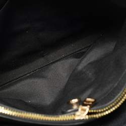 Pre Owned Coach Brooke Chain Carryall Black Leather Tote