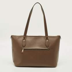 مملوكة مسبقًا حقيبة يد كوتش غاليري جلد بني