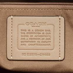 مملوكة مسبقًا حقيبة يد كوتش غاليري جلد بني