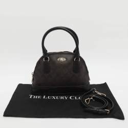 مملوكة مسبقًا Coach Cora Dome Brown Signature Coated Canvas and Leather Satchel