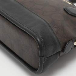 مملوكة مسبقًا Coach Cora Dome Brown Signature Coated Canvas and Leather Satchel