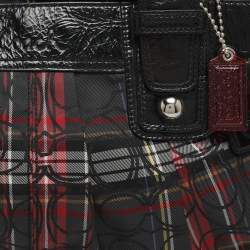 مملوكة مسبقًا حقيبة يد كوتش بوبى متعددة الألوان / سوداء كانفاس شهيرة وجلد براءة الا ختراع