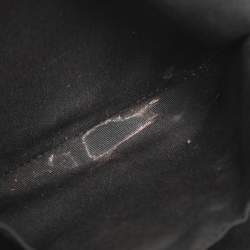 Pre Owned Coach Emma Mini Brown/Black Signature Coated Canvas and Leather Satchel