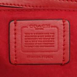 Pre Owned Coach Cassidy Mini Multicolor Signature Coated Canvas and Snakeskin Embossed Leather Shoulder Bags