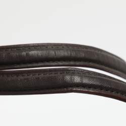 Pre Owned حقيبة كتف كوتش 31 أدوي قماش مميز بيج/بني وجلد