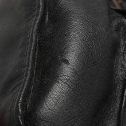 Pre Owned Coach Carlyle Black Leather Shoulder Bag