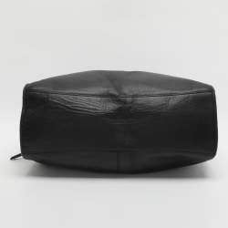 Pre Owned Coach Carlyle Black Leather Shoulder Bag