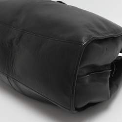 Pre Owned Coach Carlyle Black Leather Shoulder Bag