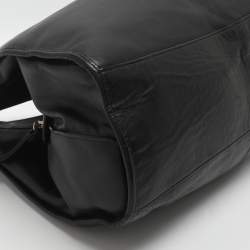 Pre Owned Coach Carlyle Black Leather Shoulder Bag