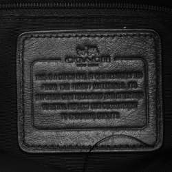 Pre Owned Coach Carlyle Black Leather Shoulder Bag