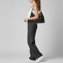 Pre Owned Coach Carlyle Black Leather Shoulder Bag