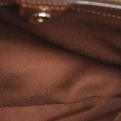 Pre Owned Coach Sage Carryall Beige/Brown Coated Canvas and Leather Satchel