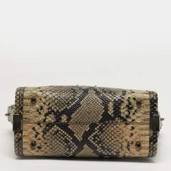 مملوكة مسبقًا Coach Swagger 27 Black Python Embossed Leather Carryall Tote