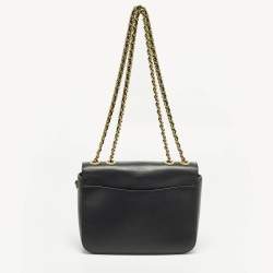 Pre Owned حقيبة كتف جلدية سوداء كوتش ماديسون