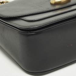 Pre Owned حقيبة كتف جلدية سوداء كوتش ماديسون