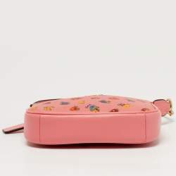 مملوكة مسبقًا Coach Nolita Mini Pink Leather Vintage Rose Print Shoulder Bag