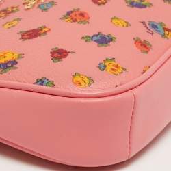 مملوكة مسبقًا Coach Nolita Mini Pink Leather Vintage Rose Print Shoulder Bag