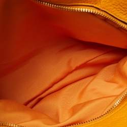 Pre Owned حقيبة كتف كوتش ماديسون فويب جلد صفراء داكنة