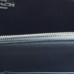 Pre Owned حقيبة يد كوتش تاتوم كاريال كانفاس مقوى شهيـرة زرقاء فاتحة/بيج جلد