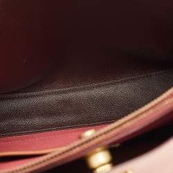 Pre Owned حقيبة دلو جلد وردي كوتش ويلو