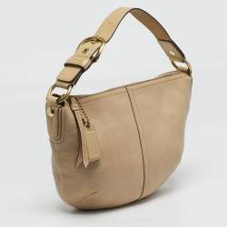 Pre Owned حقيبة كوتش جلد بيج سوهو