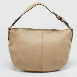 Pre Owned حقيبة كوتش جلد بيج سوهو