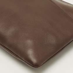 Pre Owned Coach Legacy Turnlock Choco Brown Leather Crossbody Bag