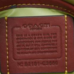 مملوكة مسبقًا حقيبة كتف كوتش تاببي وسادة جلد أزرق فاتح 18