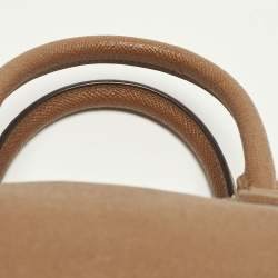 Pre Owned حقيبة ساتشل كوتش "بينيت" جلد بني صغيرة