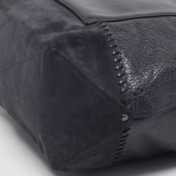 Pre Owned حقيبة يد كوتش متروبوليتان ناعمة جلد حبيبي أزرق منتصف الليل ومخمل