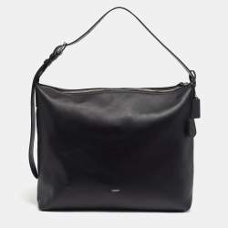 Pre Owned Coach Mott Black Leather Shoulder Bag