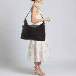 مملوكة مسبقًا Coach Mott Black Leather Shoulder Bag