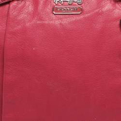 مملوكة مسبقًا حقيبة كوتش ماديسون ليندسي جلد حمراء