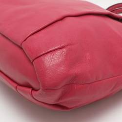 مملوكة مسبقًا حقيبة كوتش ماديسون ليندسي جلد حمراء