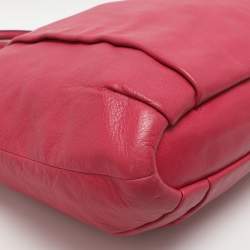 مملوكة مسبقًا حقيبة كوتش ماديسون ليندسي جلد حمراء