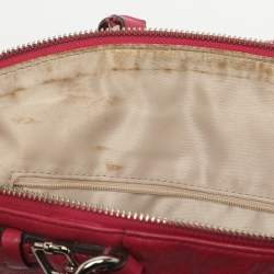 مملوكة مسبقًا حقيبة كوتش ماديسون ليندسي جلد حمراء