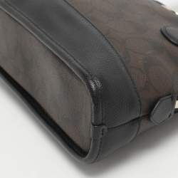 مملوكة مسبقًا حقيبة كوتش \"كورا دوم\" كانفاس مقوى شهير وبني وجلد ساتشيل