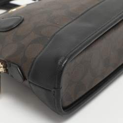 مملوكة مسبقًا Coach Cora Dome Brown Signature Coated Canvas and Leather Satchel