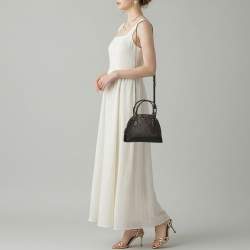 مملوكة مسبقًا Coach Cora Dome Brown Signature Coated Canvas and Leather Satchel