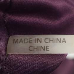 Pre Owned Coach Poppy Grey/Black Canvas and Patent Leather East West Satchel