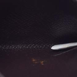 Pre Owned Coach Colorblock Beige Leather Card Holder