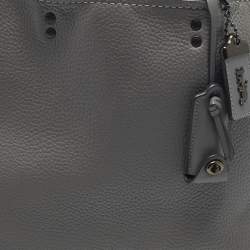 Pre Owned Coach Rogue 1941 Grey/Burgundy Leather and Suede Tote