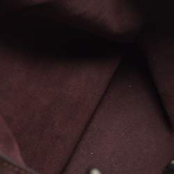 Pre Owned Coach Rogue 1941 Grey/Burgundy Leather and Suede Tote