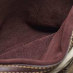 Pre Owned Coach Rogue 1941 Grey/Burgundy Leather and Suede Tote