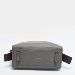 Pre Owned Coach Rogue 1941 Grey/Burgundy Leather and Suede Tote