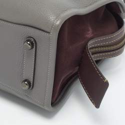 Pre Owned Coach Rogue 1941 Grey/Burgundy Leather and Suede Tote