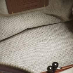 Pre Owned Coach Rogue 1941 Grey/Burgundy Leather and Suede Tote