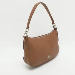 Pre Owned Coach Chelsea Brown Leather Hobo