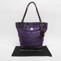 مملوكة مسبقًا حقيبة يد توتس ساتان بنفسجي كوتش